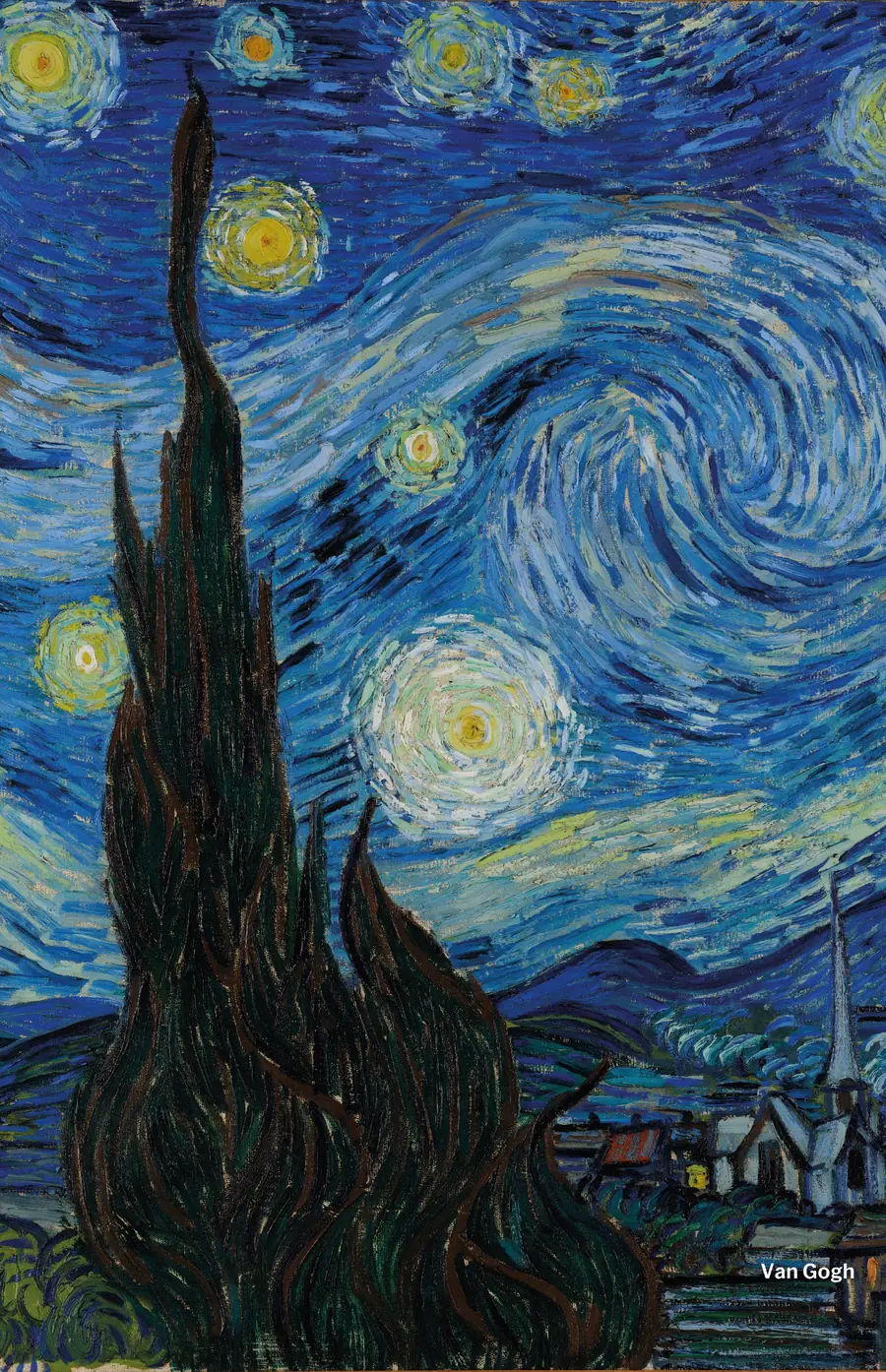 Ficha visual de la obra textil adicional atribuida a Van Gogh.