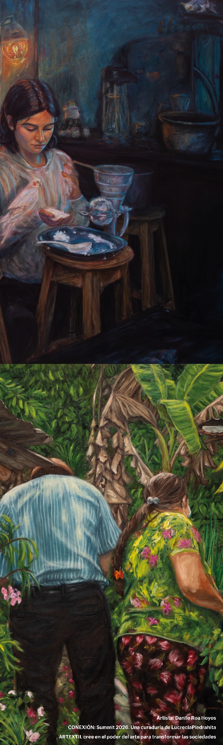Ficha visual de la obra presentada por Danilo Roa, técnica indicada: Pintura.