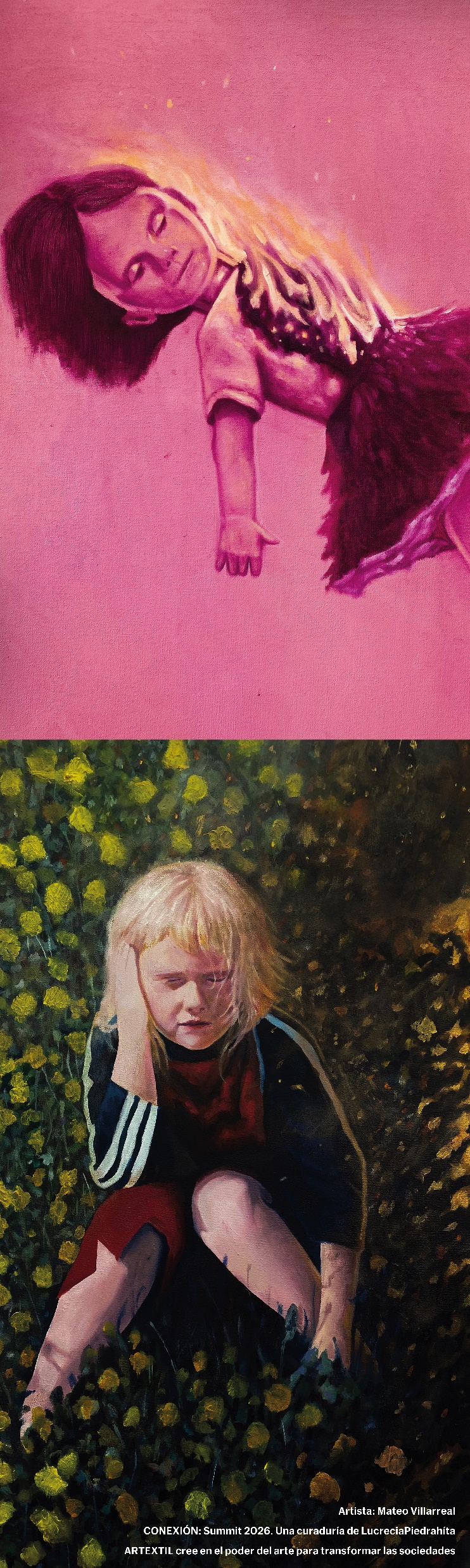 Ficha visual de la obra presentada por Mateo Villareal, técnica indicada: Pintura.